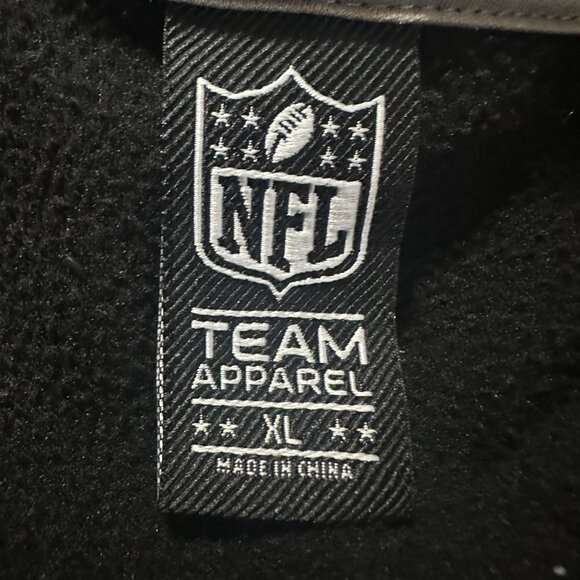 Las Vegas Raiders Men's Black Hoodie Sweater Size XL NFL Team Apparel Polyester - Picture 5 of 6